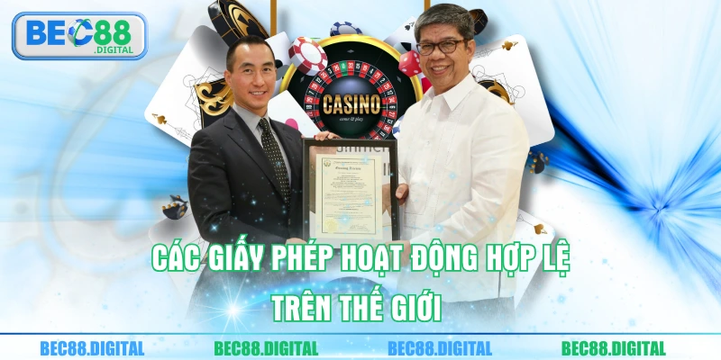 Các giấy phép hoạt động hợp lệ trên thế giới 